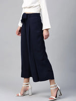 Navy Wrap Pants