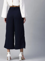 Navy Wrap Pants