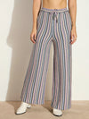 Women White Chevron Stripe Track Pants-SFPANT51000