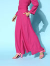 Fuchsia Wide Leg Pants