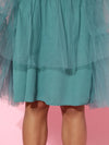 Teal Blue Tulle Frilly Skirt