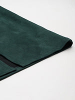 Emerald Green Suede Pencil Skirt