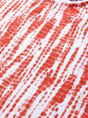 Red & White Tie-Dye Boxy T-Shirt