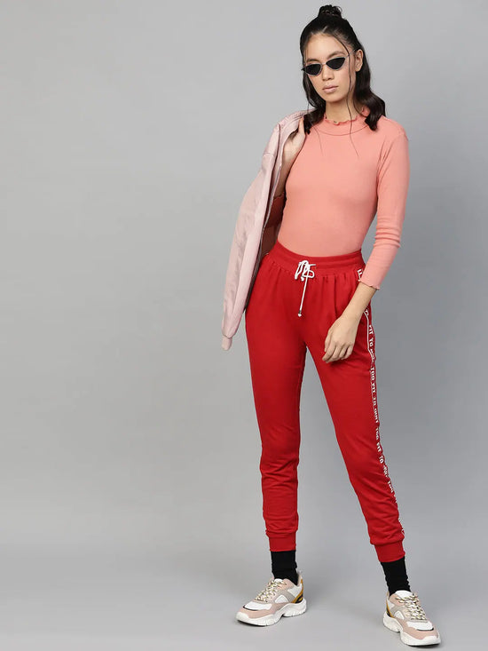 Peach Rib High Neck Full Sleeve Top