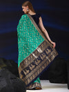 Saree Mall Women's  Blend Teal Blue Woven Design Designer Saree With Blouse Piece-SGITRIUS03I