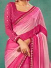 Saree Mall Women's Chiffon Pink Embellished Designer Saree With Blouse Piece-SHIVIKA2001