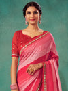 Saree Mall Women's Chiffon Pink Embellished Designer Saree With Blouse Piece-SHIVIKA2004