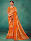 Saree Mall Women's Chiffon Orange Embellished Designer Saree With Blouse Piece-SHIVIKA2005