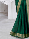 Saree Mall Women's Chiffon Green Printed Designer Saree With Blouse Piece-SHMIKSA1006