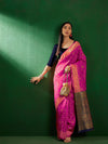 Suha Womens Fashion Ethnic Pink Color Sarees-MLSHWSA1262PNK0ONE