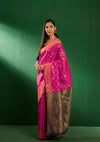 Suha Womens Fashion Ethnic Pink Color Sarees-MLSHWSA1262PNK0ONE