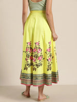 Yellow Floral Kali Skirt