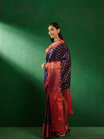 Suha Womens Fashion Ethnic Navy Blue Color Sarees-MLSHWSA1275NBL0ONE