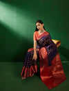 Suha Womens Fashion Ethnic Navy Blue Color Sarees-MLSHWSA1275NBL0ONE