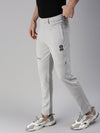 Men Solid Grey Slim Fit Trackpant-SL-88-Grey