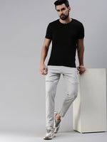 Men Solid Grey Slim Fit Trackpant-SL-88-Grey