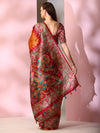 Saree Mall Women's  Blend Red Printed Designer Saree With Blouse Piece-SOFIA2005