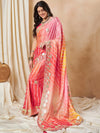 Saree Mall Women's Chiffon Orange Embroidered Designer Saree With Blouse Piece-SRENIK1867A