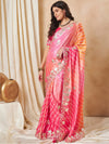 Saree Mall Women's Chiffon Pink Embroidered Designer Saree With Blouse Piece-SRENIK1867C