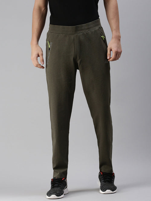 Men Solid Olive Regular Fit Trackpant-ST-73-Olive