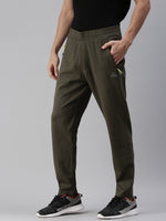 Men Solid Olive Regular Fit Trackpant-ST-73-Olive