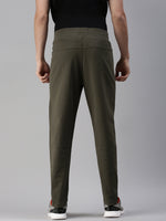 Men Solid Olive Regular Fit Trackpant-ST-73-Olive