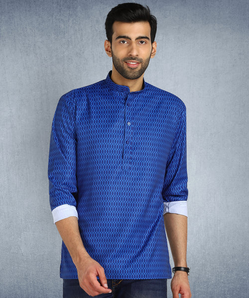 Hangup Men Standard Printed Men's Indian Wear-K71_Short_2Kurta