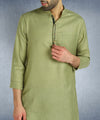 Hangup Men Standard Solid Men's Indian Wear-ST07932_Olv_RubyLKurta