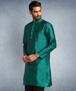 Hangup Men Standard Solid Men's Indian Wear-ST08_SeaGreen_8_B11_Lkurta