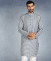 Hangup Men Standard Striped Men's Indian Wear-ST1111293_Grey_Lkurta