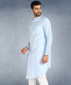 Hangup Men Standard Solid Men's Indian Wear-ST13982_Blue_RubyLKurta