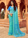 Saree Mall Women's Chiffon Light Blue Printed Designer Saree With Blouse Piece-STARCFN31203D