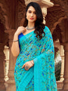 Saree Mall Women's Chiffon Light Blue Printed Designer Saree With Blouse Piece-STARCFN31502B