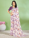 Saree Mall Women's Chiffon White Printed Designer Saree With Blouse Piece-STARCFN31803B