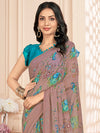 Saree Mall Women's Chiffon Mauve Printed Designer Saree With Blouse Piece-STARCFN31902D