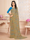 Saree Mall Women's Chiffon Olive Printed Designer Saree With Blouse Piece-STARCFN31903A