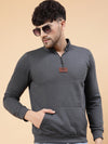 Rigo Zip-Up Neck Fleece Sweatshirt