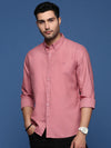 Men Solid Mauve Slim Fit Shirt-Sam-2776-Mauve