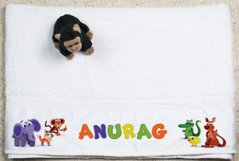 Personalized Rich Cotton Towel for Kids