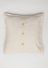 Solid Beige Linen plain cushion cover for sofa-230458090