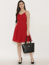 Back Knot Short Skater Dress-Tc0294Mr-S