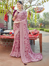 Saree Mall Women's Chiffon Mauve Printed Celebrity Saree With Blouse Piece-TRIPTI4002