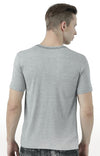 Huetrap Grey Mens Short Sleeve Graphic Printed Tshirt-HT17MKGRAGML00797