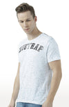 Huetrap White Mens Short Sleeve Graphic Printed Tshirt-HT17MKGRAWHT00723