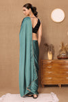 Avanshee Women's Latest Solid Satin Saree With Unstiched Blouse-AVN-1694-GREEN