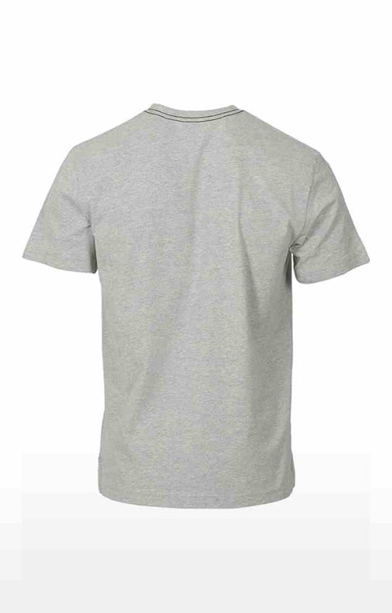 Huetrap Grey Mens Short Sleeve Graphic Printed Tshirt-HT16MKGRAGML00390