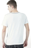 Huetrap White Mens Short Sleeve Graphic Printed Tshirt-HT17MKGRAWHT00622