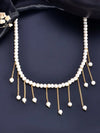 Gold Plated Pearl Beads Necklace-VOJ098