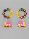 Multi Color Contemporary Jhumka Earrings-VOJ100