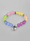 Multi Colour Beaded Elasticated Bracelet-VOJ111